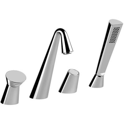 Gessi - Cono Vierloch-Wannenrandbatterie - Cobre PVD - Manguera extraíble 1.50 m - Faucet Gessi - Cono Vierloch-Wannenrandbatterie - Cobre PVD - Manguera extraíble 1.50 m - Faucet
