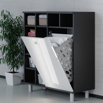 Vicco - Mueble De Baño Fynn, Blanco Alto Brillo, 78.4 X 91.6 Cm Vicco - Mueble De Baño Fynn, Blanco Alto Brillo, 78.4 X 91.6 Cm