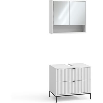 Conjunto De Muebles De Baño Eliza, Blanco, 2 Partes, Vicco Conjunto De Muebles De Baño Eliza, Blanco, 2 Partes, Vicco