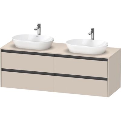 Duravit Ketho.2 Mueble de lavabo suspendido Taupe Supermatt - Mobiliario de baño Duravit Ketho.2 Mueble de lavabo suspendido Taupe Supermatt - Mobiliario de baño