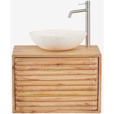 Sklum - Conjunto De Mueble De Baño Suspendido En Madera Deleyna Sklum - Conjunto De Mueble De Baño Suspendido En Madera Deleyna