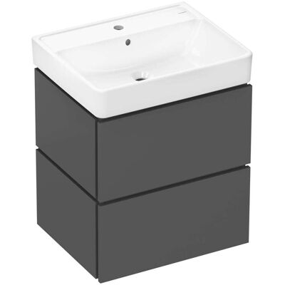 Hansgrohe Xilesa E - Mueble Con Lavabo, 58 X 73 X 48 Cm, 2 Cajones, Gris Pizarra Mate 54396760 Hansgrohe Xilesa E - Mueble Con Lavabo, 58 X 73 X 48 Cm, 2 Cajones, Gris Pizarra Mate 54396760