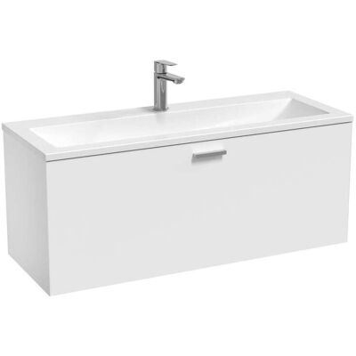 Ravak Clear Ii - Mueble De Lavabo 100x38x40 Cm, 1 Cajón, Blanco Brillante X000001643 Ravak Clear Ii - Mueble De Lavabo 100x38x40 Cm, 1 Cajón, Blanco Brillante X000001643