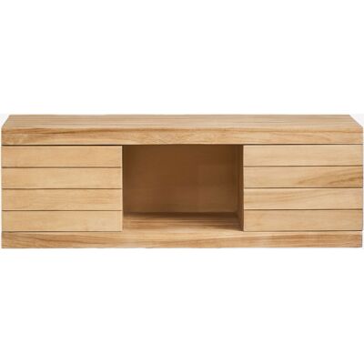 Conjunto De Mueble De Baño Suspendido 120x45 Cm En Madera De Teca Olyvanna Sklum Conjunto De Mueble De Baño Suspendido 120x45 Cm En Madera De Teca Olyvanna Sklum