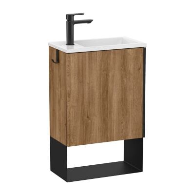 ROCA Conjunto Mueble + Lavabo Mini Pro 450x250 Roble Occidente ROCA Conjunto Mueble + Lavabo Mini Pro 450x250 Roble Occidente