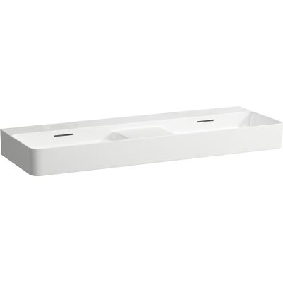 Val Lavabo Doble, Sin Agujero Para Grifo, Con Rebosadero, - Laufen Val Lavabo Doble, Sin Agujero Para Grifo, Con Rebosadero, - Laufen