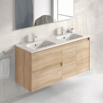 Royo Alfa Mueble De Baño Con Lavabo 120 Cm Color Roble Nórdico - Ref: C0073392 Royo Alfa Mueble De Baño Con Lavabo 120 Cm Color Roble Nórdico - Ref: C0073392
