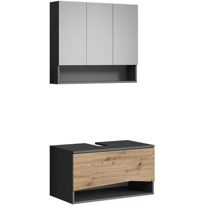Conjunto De Muebles De Baño Willow, Artesano, 2 Partes, Vicco Conjunto De Muebles De Baño Willow, Artesano, 2 Partes, Vicco