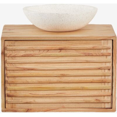 Sklum - Conjunto De Mueble De Baño Suspendido En Madera Deleyna Sklum - Conjunto De Mueble De Baño Suspendido En Madera Deleyna