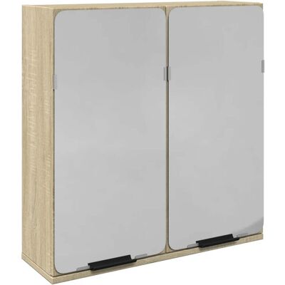 HELLOSHOP26 Armario De Baño De Pared Con Espejo 64,5 X 20 X 66,5 Cm Gran Espacio De Almacenamiento Diseño Roble Sonoma 020049706 HELLOSHOP26 Armario De Baño De Pared Con Espejo 64,5 X 20 X 66,5 Cm Gran Espacio De Almacenamiento Diseño Roble Sonoma 020049706