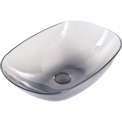 Lavabo de baño de superficie sólida negra - Diseño ovalado moderno Lavabo de baño de superficie sólida negra - Diseño ovalado moderno