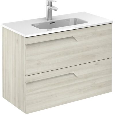 Conjunto de baño blanco VITALE de ROYO - 2 cajones, 80cm Conjunto de baño blanco VITALE de ROYO - 2 cajones, 80cm