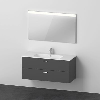 Conjunto de baño Xbase de Duravit montado en pared con espejo LED - 1200mm Conjunto de baño Xbase de Duravit montado en pared con espejo LED - 1200mm