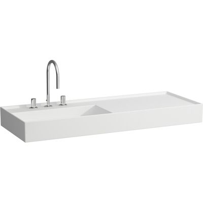 Lavabo Laufen Kartell - 1200x460 - Blanco Mate - Montaje en pared y bajo encimera Lavabo Laufen Kartell - 1200x460 - Blanco Mate - Montaje en pared y bajo encimera