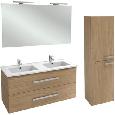 Mueble doble lavabo Jacob Delafon 120cm Roble Colorado - Muebles de baño Mueble doble lavabo Jacob Delafon 120cm Roble Colorado - Muebles de baño