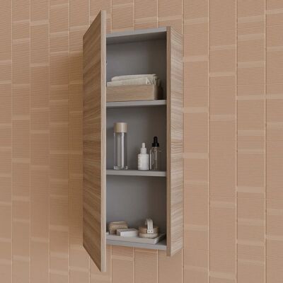 Royo - C0070622 - Nogal Arenado - 1 Puerta - Mueble de pared para baño Royo - C0070622 - Nogal Arenado - 1 Puerta - Mueble de pared para baño