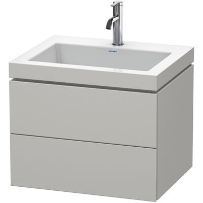 Duravit L-Cube Conjunto C-Bonded 2 Cajones Colgado 600x480mm - Betongrau Matte Duravit L-Cube Conjunto C-Bonded 2 Cajones Colgado 600x480mm - Betongrau Matte