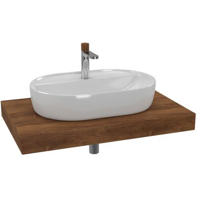 Naturel - Conjunto De Baño Sat Con Encimera De Lavabo Dolce 80x8x50 Cm, Roble Charleston Ksetdo3 Naturel - Conjunto De Baño Sat Con Encimera De Lavabo Dolce 80x8x50 Cm, Roble Charleston Ksetdo3