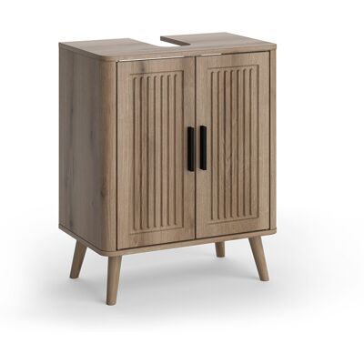 Mueble Bajo Lavabo Skara, Roble, 48 X 60 Cm, Vicco Mueble Bajo Lavabo Skara, Roble, 48 X 60 Cm, Vicco