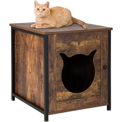 Costway Mueble Arenero Gatos, Mueble Arenero Para Gatos Baño Privado Para Gatos Con Entrada, Lavabo Oculto Para Gato Con Puerta, Estructura Metálica Interior Decorativa Para Gatos Grandes & Pequeños Costway Mueble Arenero Gatos, Mueble Arenero Para Gatos Baño Privado Para Gatos Con Entrada, Lavabo Oculto Para Gato Con Puerta, Estructura Metálica Interior Decorativa Para Gatos Grandes & Pequeños