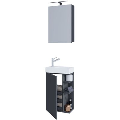Juego de Muebles de Baño VCM Lumia - Antracita Juego de Muebles de Baño VCM Lumia - Antracita