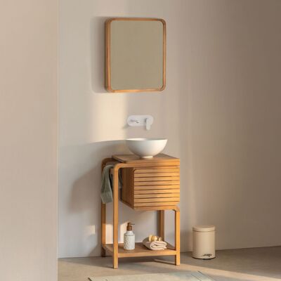 Conjunto De Mueble De Baño En Madera De Teca Bradley Sklum Conjunto De Mueble De Baño En Madera De Teca Bradley Sklum