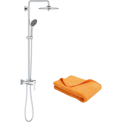 Columna De Ducha Grohe Vitalo 260 Joy Tres Zonas De Chorro Diferentes + Microfibra Columna De Ducha Grohe Vitalo 260 Joy Tres Zonas De Chorro Diferentes + Microfibra