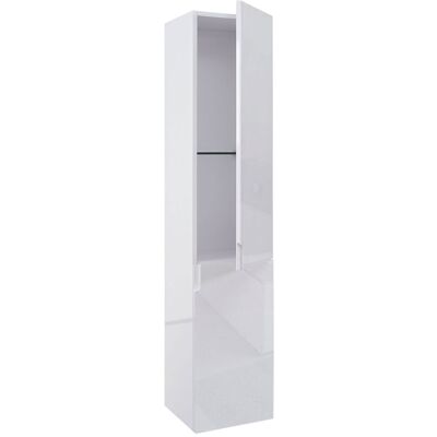 DÉCOSHOP26 Rmario De Pared Para Baño 150x30x30 Cm Acabado Brillante Con 2 Puertas Cristal Blanco 04001129 DÉCOSHOP26 Rmario De Pared Para Baño 150x30x30 Cm Acabado Brillante Con 2 Puertas Cristal Blanco 04001129