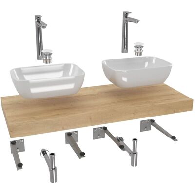 Naturel - KSETDO18 - roble Halifax - Set de baño Naturel - KSETDO18 - roble Halifax - Set de baño