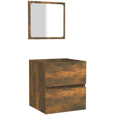HELLOSHOP26 Armario De Baño De Pared Diseño Práctico Almacenamiento 41 X 38,5 X 45 Cm Madera Contrachapada Roble Ahumado 020048426 HELLOSHOP26 Armario De Baño De Pared Diseño Práctico Almacenamiento 41 X 38,5 X 45 Cm Madera Contrachapada Roble Ahumado 020048426