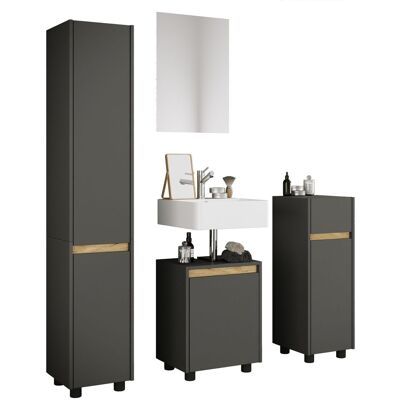Juego Completo De Muebles De Baño De 4 Piezas Cosila M 165x112x35 - Vcm Juego Completo De Muebles De Baño De 4 Piezas Cosila M 165x112x35 - Vcm