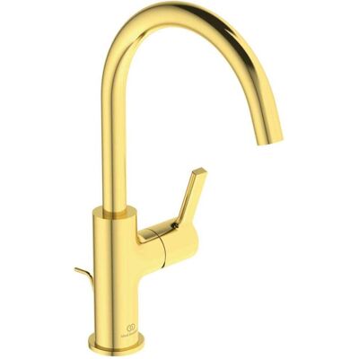 Grifo de lavabo Ideal Standard Joy - Spout alto giratorio - Oro cepillado Grifo de lavabo Ideal Standard Joy - Spout alto giratorio - Oro cepillado