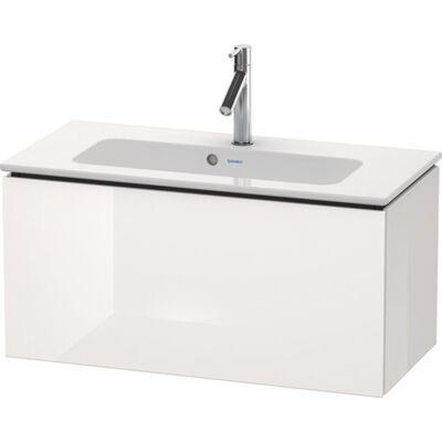 Duravit L-Cube Mueble de lavabo pared - 1 cajón, 820mm, Blanco Brillo Duravit L-Cube Mueble de lavabo pared - 1 cajón, 820mm, Blanco Brillo