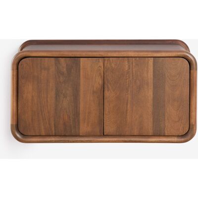 Conjunto De Mueble De Baño Suspendido 90x45 Cm En Madera De Mango Maupaul Sklum Conjunto De Mueble De Baño Suspendido 90x45 Cm En Madera De Mango Maupaul Sklum