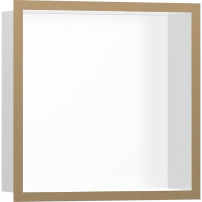 Hansgrohe Xtrastoris Nicho De Pared Individual Blanco Mate Con Hansgrohe Xtrastoris Nicho De Pared Individual Blanco Mate Con