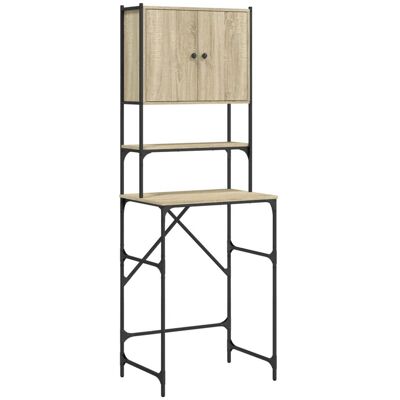 HELLOSHOP26 Armario Industrial Para Lavadora Ahorra Espacio 68 X 48,5 X 194 Cm De Madera Contrachapada Roble Sonoma 020049394 HELLOSHOP26 Armario Industrial Para Lavadora Ahorra Espacio 68 X 48,5 X 194 Cm De Madera Contrachapada Roble Sonoma 020049394