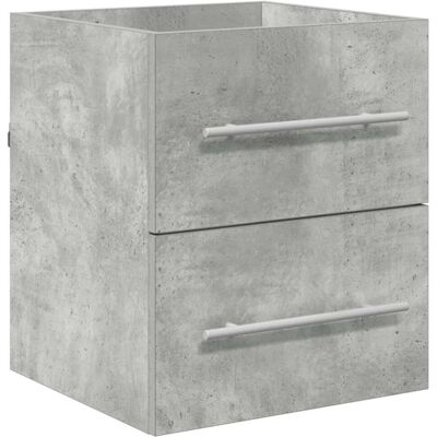 HELLOSHOP26 Mueble De Lavabo De Gran Capacidad Para Montaje En Pared Ideal Para El Baño 38,5 X 41 X 48 Cm Madera De Ingeniería Gris Hormigón 020052662 HELLOSHOP26 Mueble De Lavabo De Gran Capacidad Para Montaje En Pared Ideal Para El Baño 38,5 X 41 X 48 Cm Madera De Ingeniería Gris Hormigón 020052662