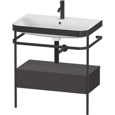 Conjunto de lavabo y mueble Duravit Happy D.2 Plus Graphit Supermatt Conjunto de lavabo y mueble Duravit Happy D.2 Plus Graphit Supermatt