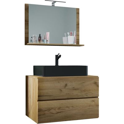 Conjunto de baño VCM 3 piezas - Honig-Eiche - 80cm Conjunto de baño VCM 3 piezas - Honig-Eiche - 80cm