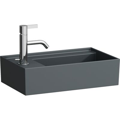 Laufen Kartell Lavabo de mano - Gris grafito mate - Empotrado, 460x280 mm Laufen Kartell Lavabo de mano - Gris grafito mate - Empotrado, 460x280 mm
