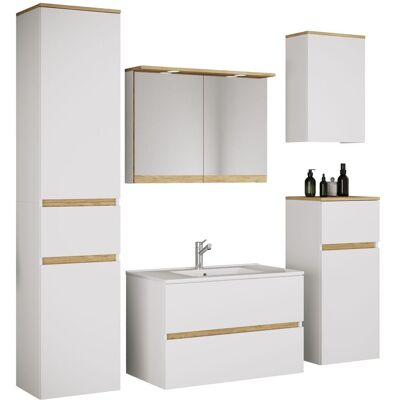 Conjunto De Muebles De Baño Con Lavabo Cosila-i 61 180x141x47 - Vcm Conjunto De Muebles De Baño Con Lavabo Cosila-i 61 180x141x47 - Vcm