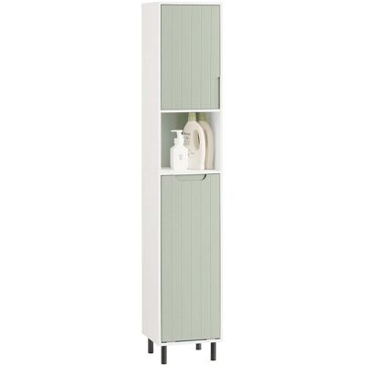 Armario Alto SoBuy - Estante Ajustable - Cesto de Ropa - Baño Armario Alto SoBuy - Estante Ajustable - Cesto de Ropa - Baño