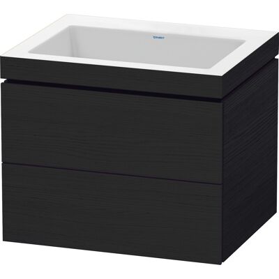 Set de baño L-Cube colgado en la pared - Eiche negro Set de baño L-Cube colgado en la pared - Eiche negro