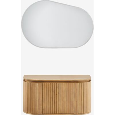 Sklum - Conjunto De Mueble De Baño En Madera De Mango Analis Sklum - Conjunto De Mueble De Baño En Madera De Mango Analis