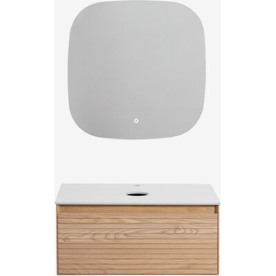 Sklum - Conjunto De Mueble De Baño En Madera De Fresno Tedrik Sklum - Conjunto De Mueble De Baño En Madera De Fresno Tedrik