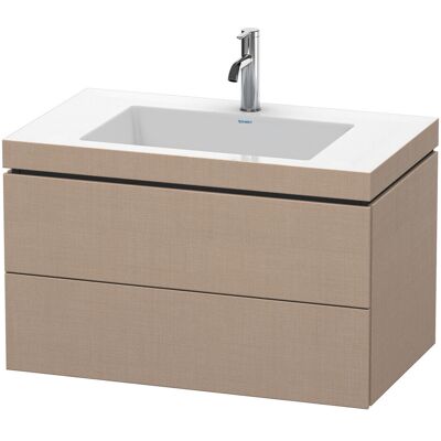 Duravit L-Cube Lavabo de Pared - Leinen - 80x50 cm Duravit L-Cube Lavabo de Pared - Leinen - 80x50 cm