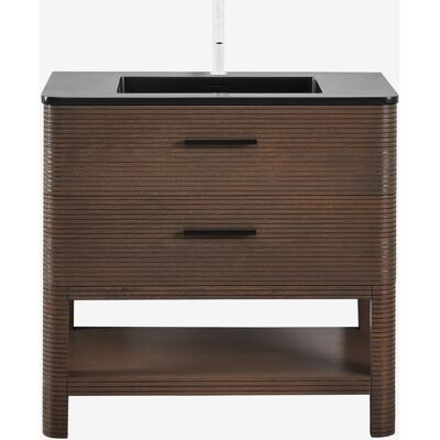 Sklum - Conjunto De Mueble De Baño En Madera Con Lavabo Integrado Misene Sklum - Conjunto De Mueble De Baño En Madera Con Lavabo Integrado Misene