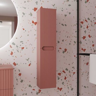 Aurlane Modelo 120cm - Puertas onduladas - Columna de almacenamiento terracota Aurlane Modelo 120cm - Puertas onduladas - Columna de almacenamiento terracota
