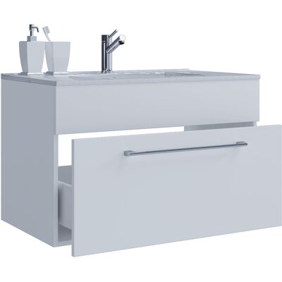 Set de Baño Blanco VCM - 80cm, Moderno, Incluye Mueble y Lavabo Set de Baño Blanco VCM - 80cm, Moderno, Incluye Mueble y Lavabo