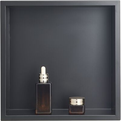 Vevor Nicho De Ducha Empotrado 33 X 33 X 10,2 Cm Estante Divisor De Pared De Acero Inoxidable Organizador De Jabón Y Champú Con Marco Sellado Impermeable Duradero Fácil De Instalar Para Baño, Negro Vevor Nicho De Ducha Empotrado 33 X 33 X 10,2 Cm Estante Divisor De Pared De Acero Inoxidable Organizador De Jabón Y Champú Con Marco Sellado Impermeable Duradero Fácil De Instalar Para Baño, Negro